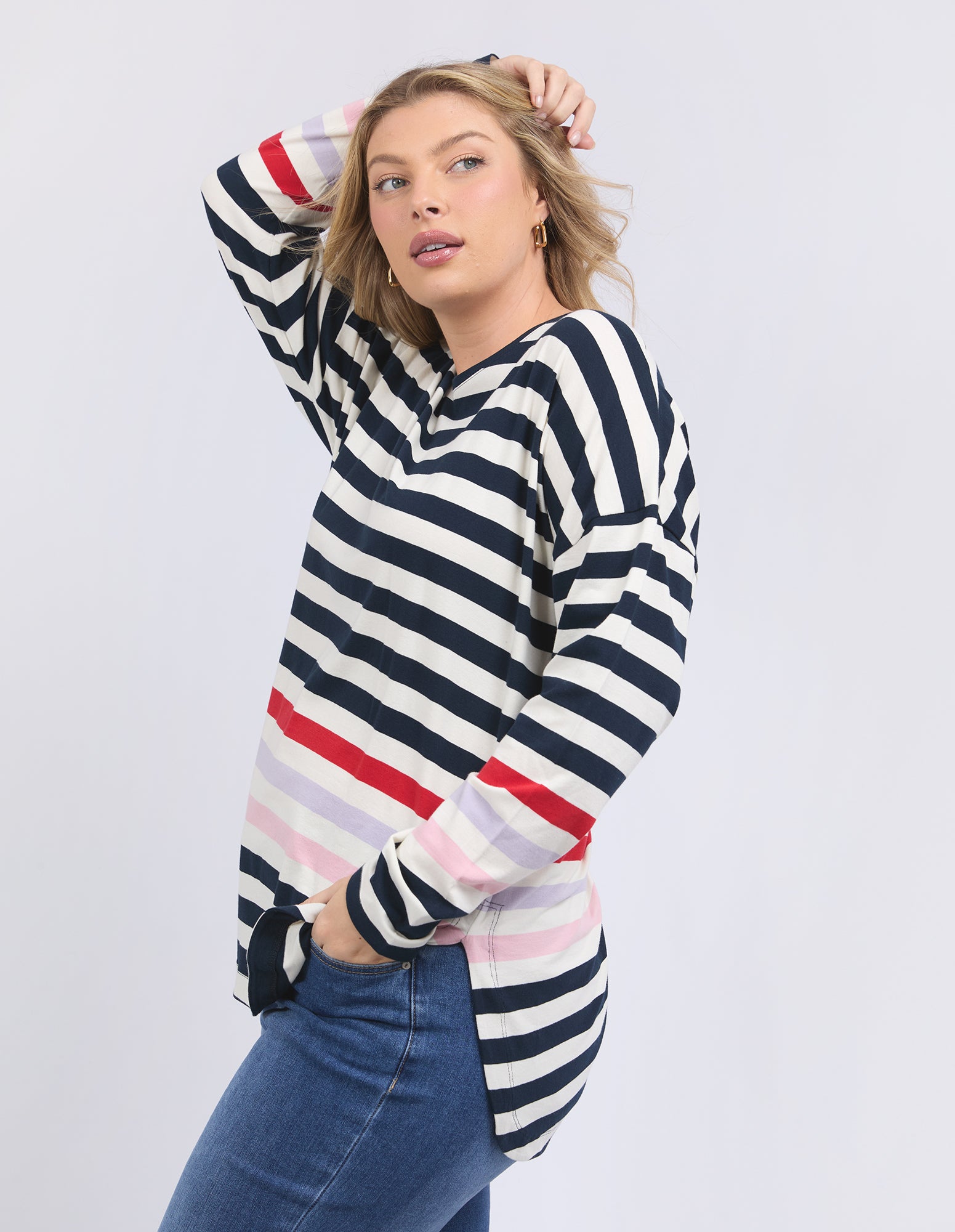 Elm - Retreat Long Sleeve Tee - Multi
