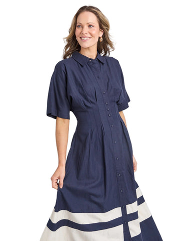 Scarlet Midi Dress Navy