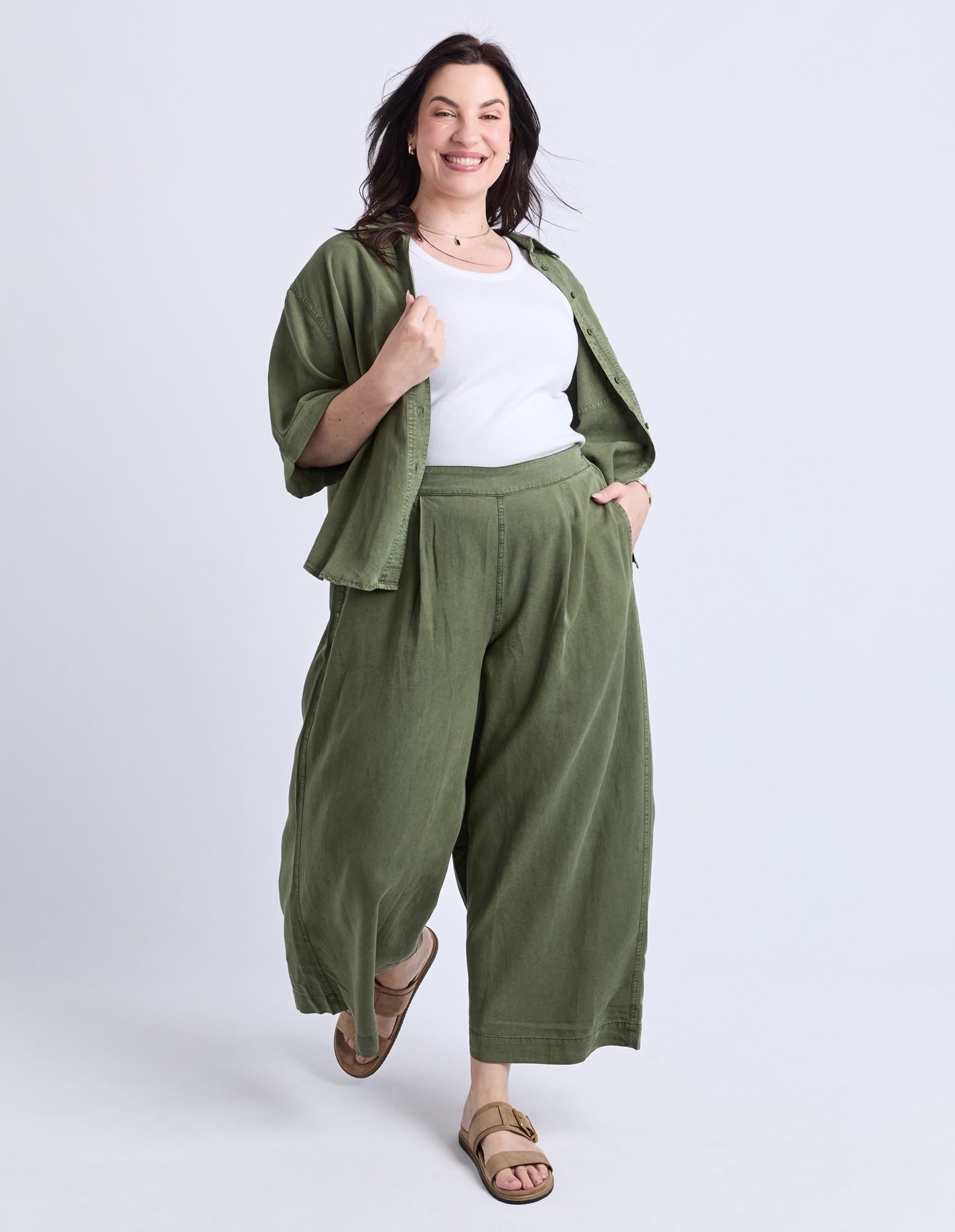Elm - Bliss Culotte Pant - Clover