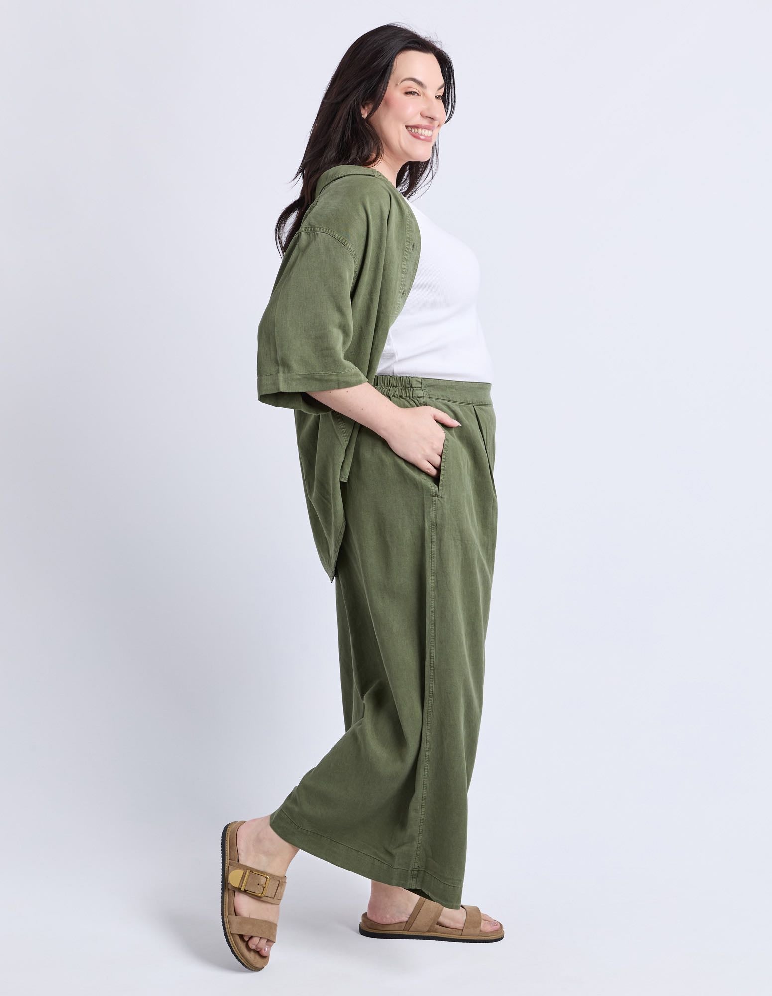 Elm - Bliss Culotte Pant - Clover