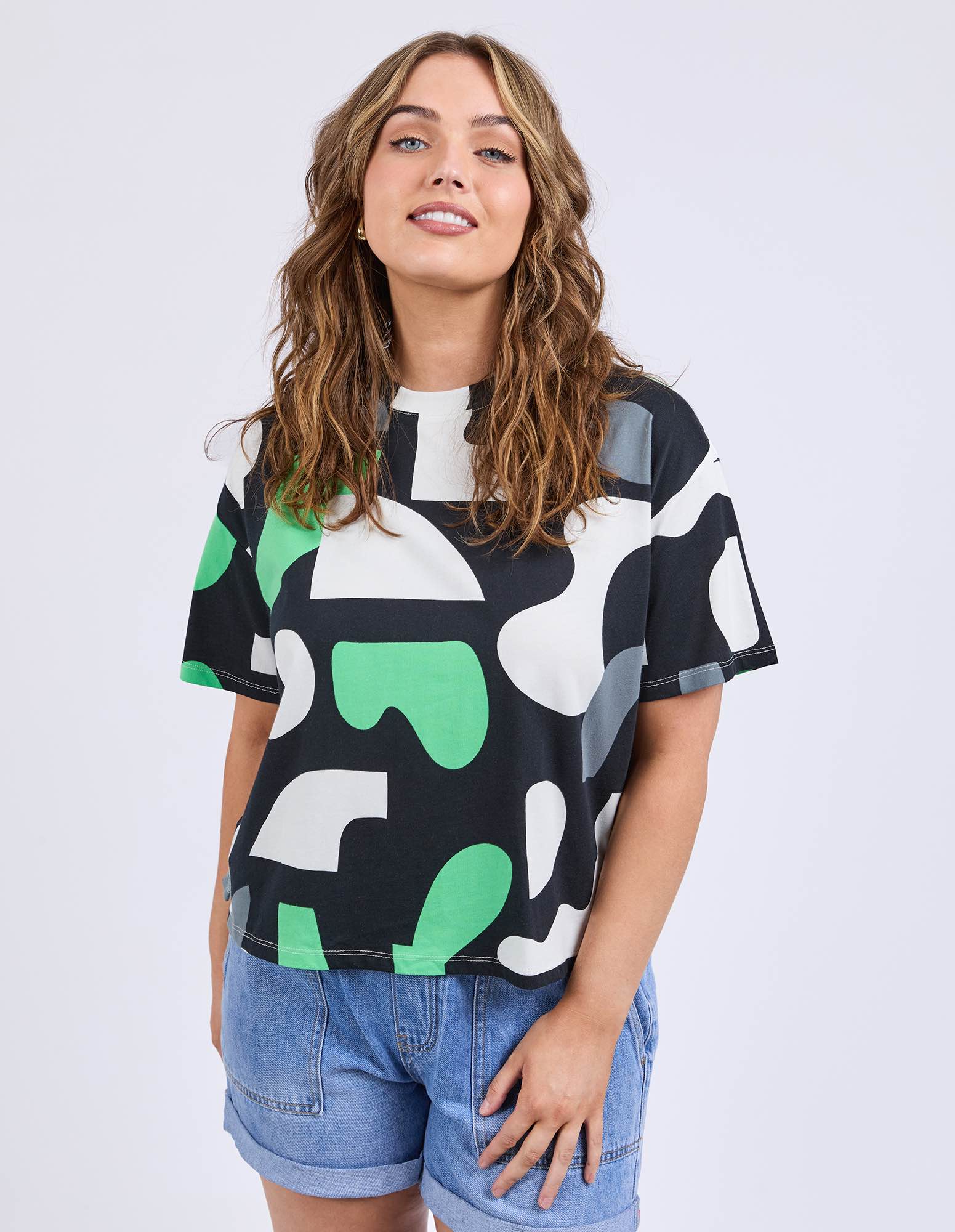 Elm - Stijl Tee - Abstract Yardage