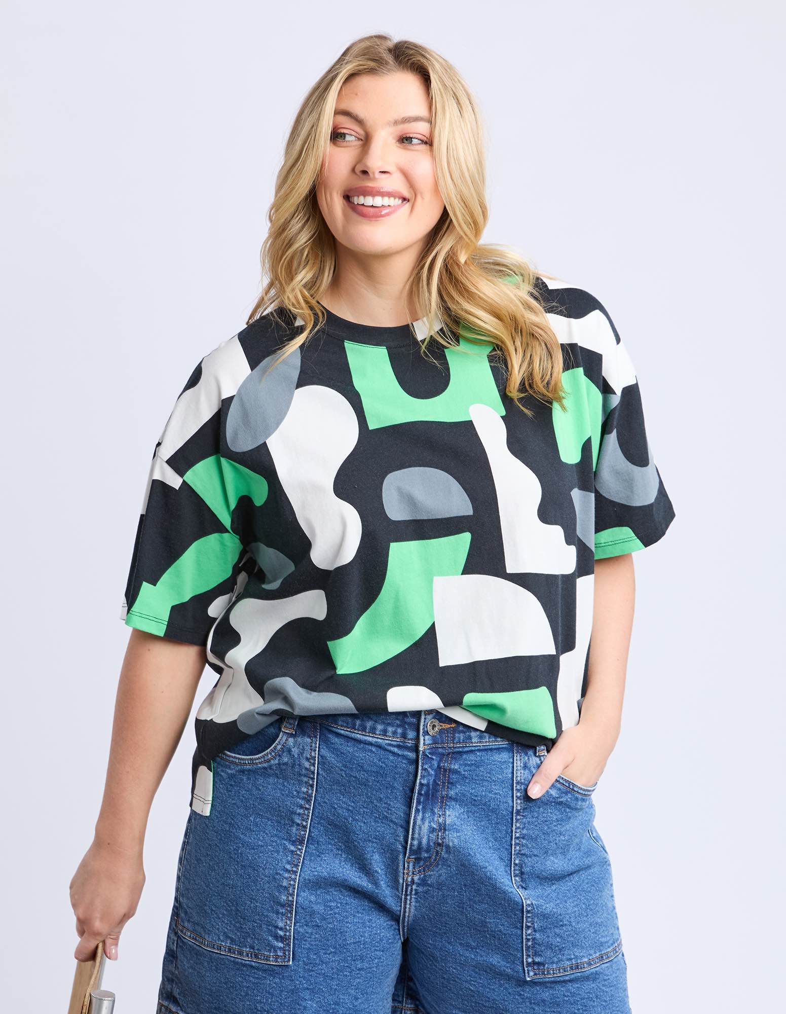 Elm - Stijl Tee - Abstract Yardage