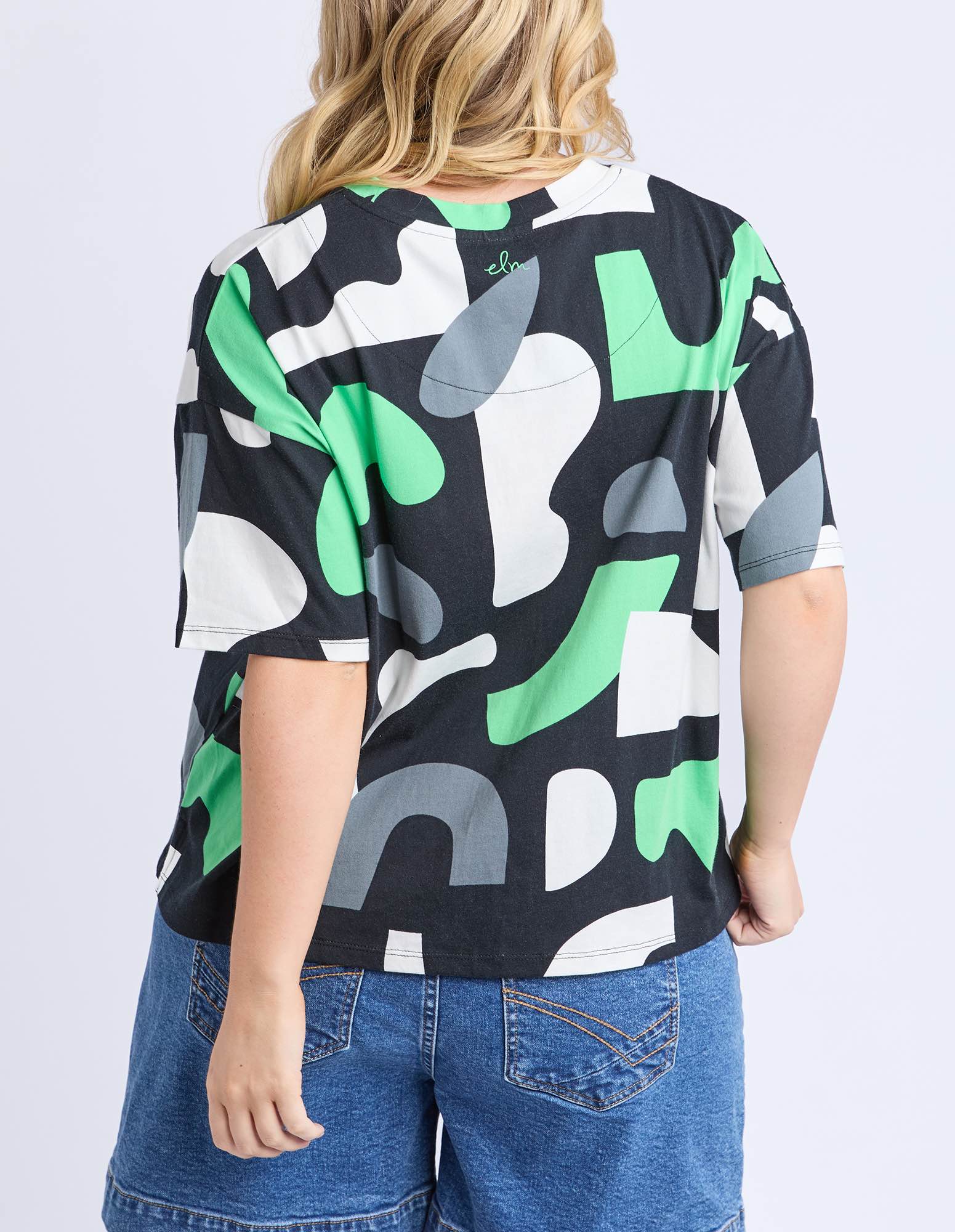Elm - Stijl Tee - Abstract Yardage