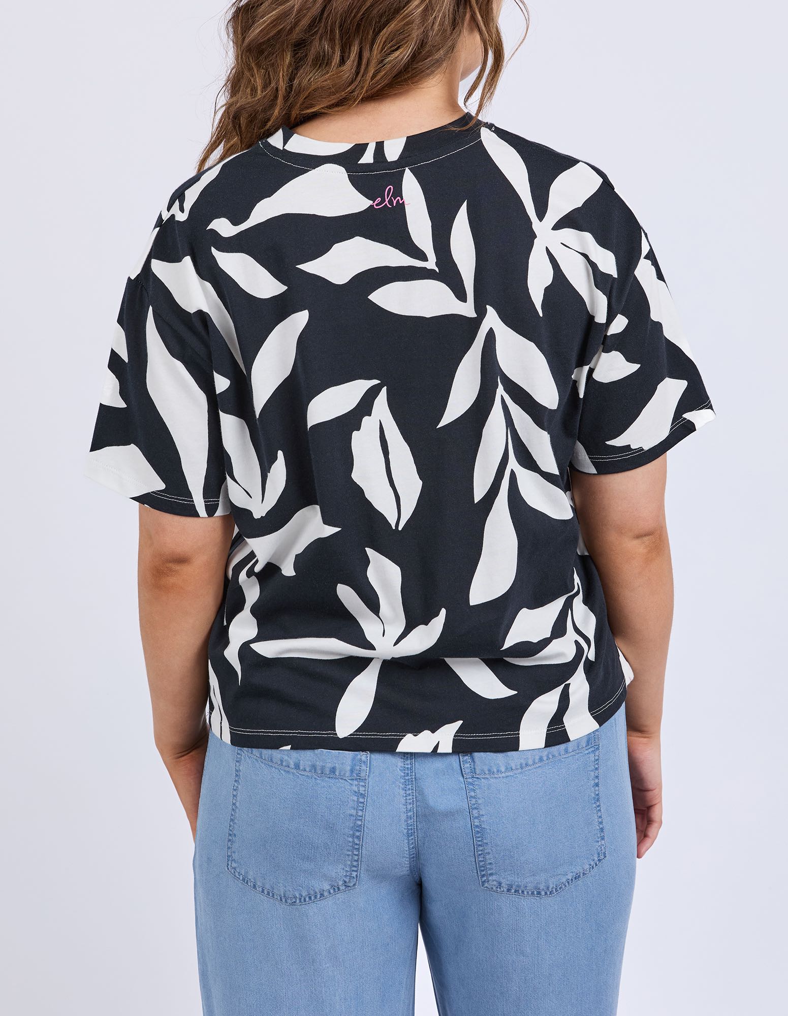 Elm - Mimosa Tee - Black Yardage