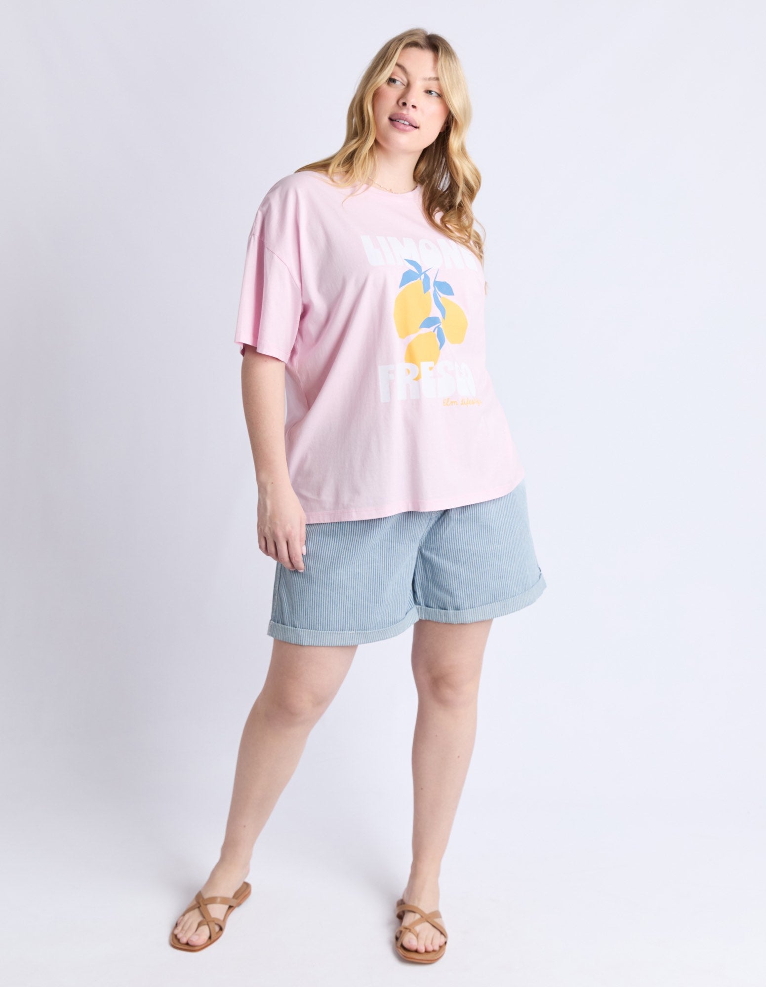 Elm - Limone Fresco Short Sleeve Tee -  Pink
