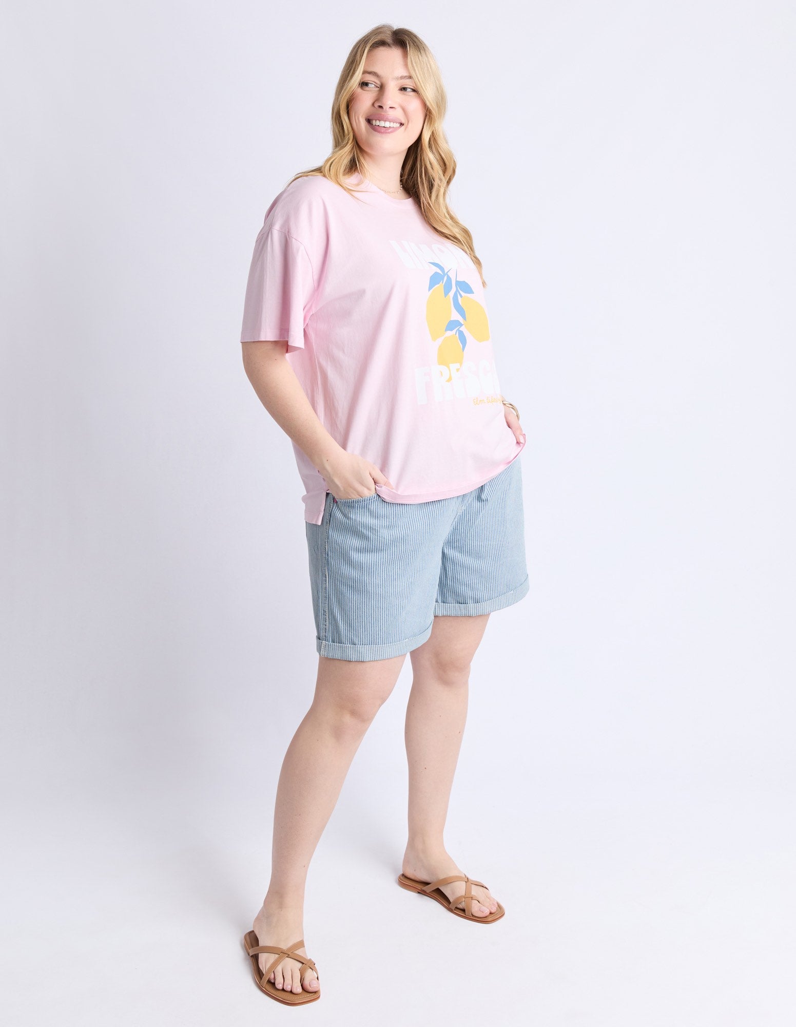 Elm - Limone Fresco Short Sleeve Tee -  Pink