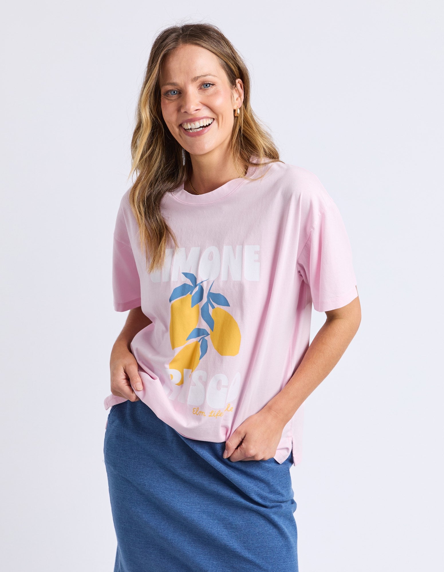 Elm - Limone Fresco Short Sleeve Tee -  Pink