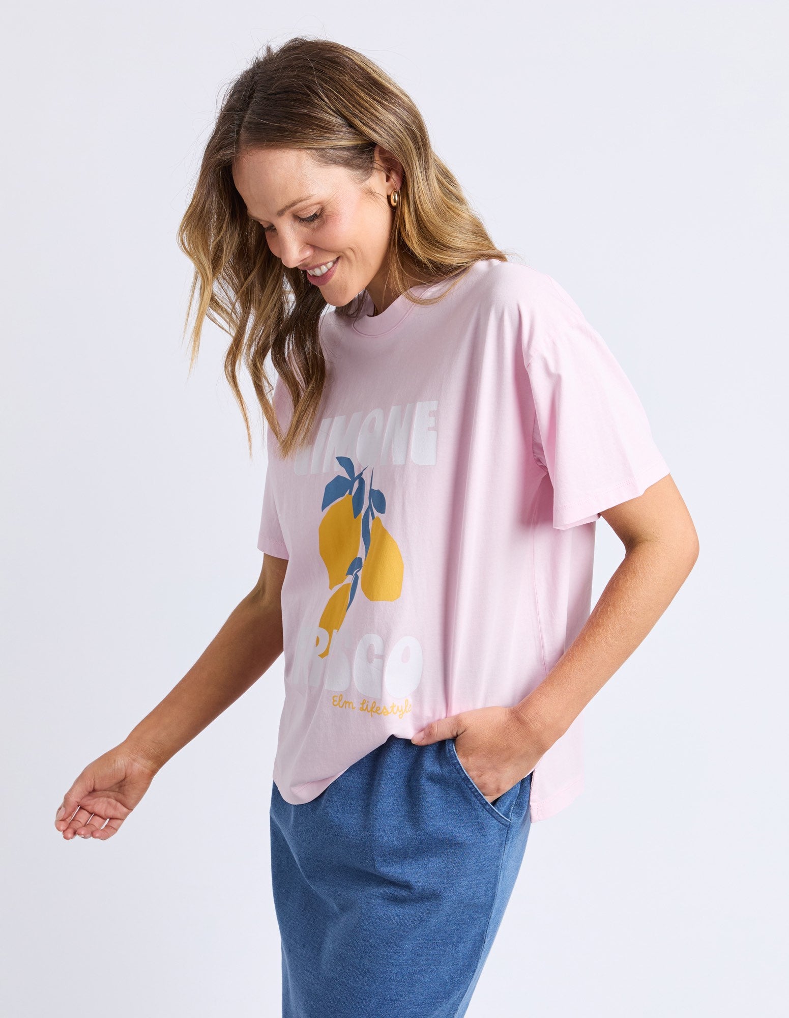 Elm - Limone Fresco Short Sleeve Tee -  Pink