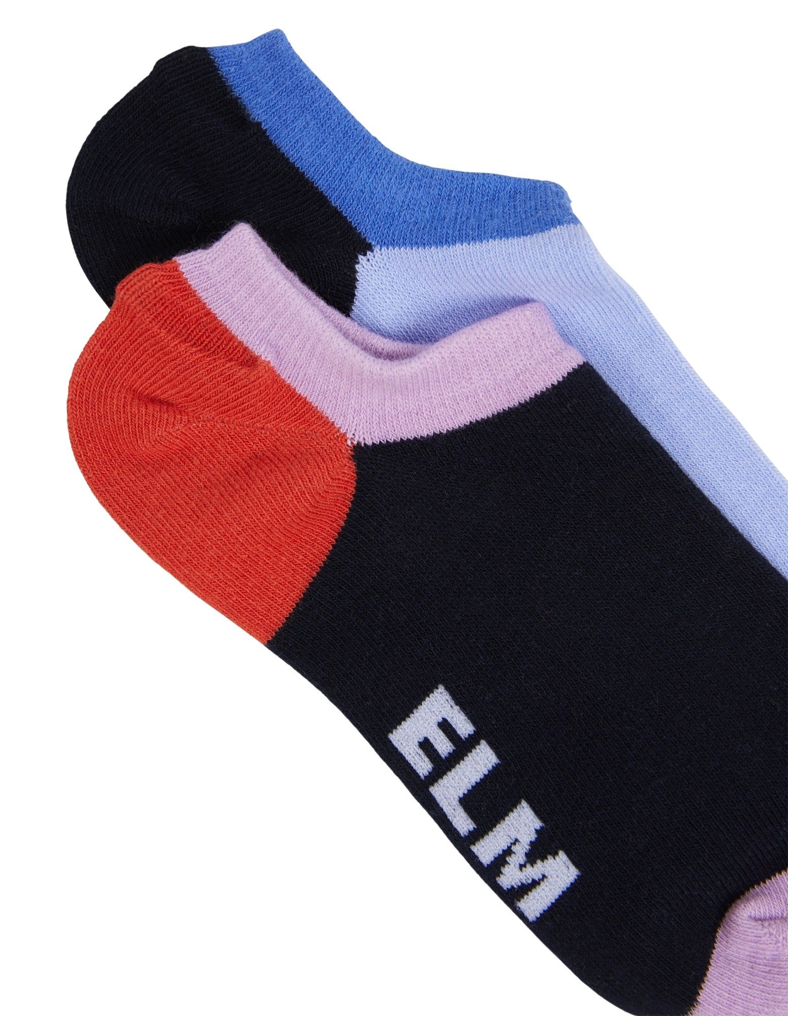 Elm - No Show Sock 2 PK - Block Out