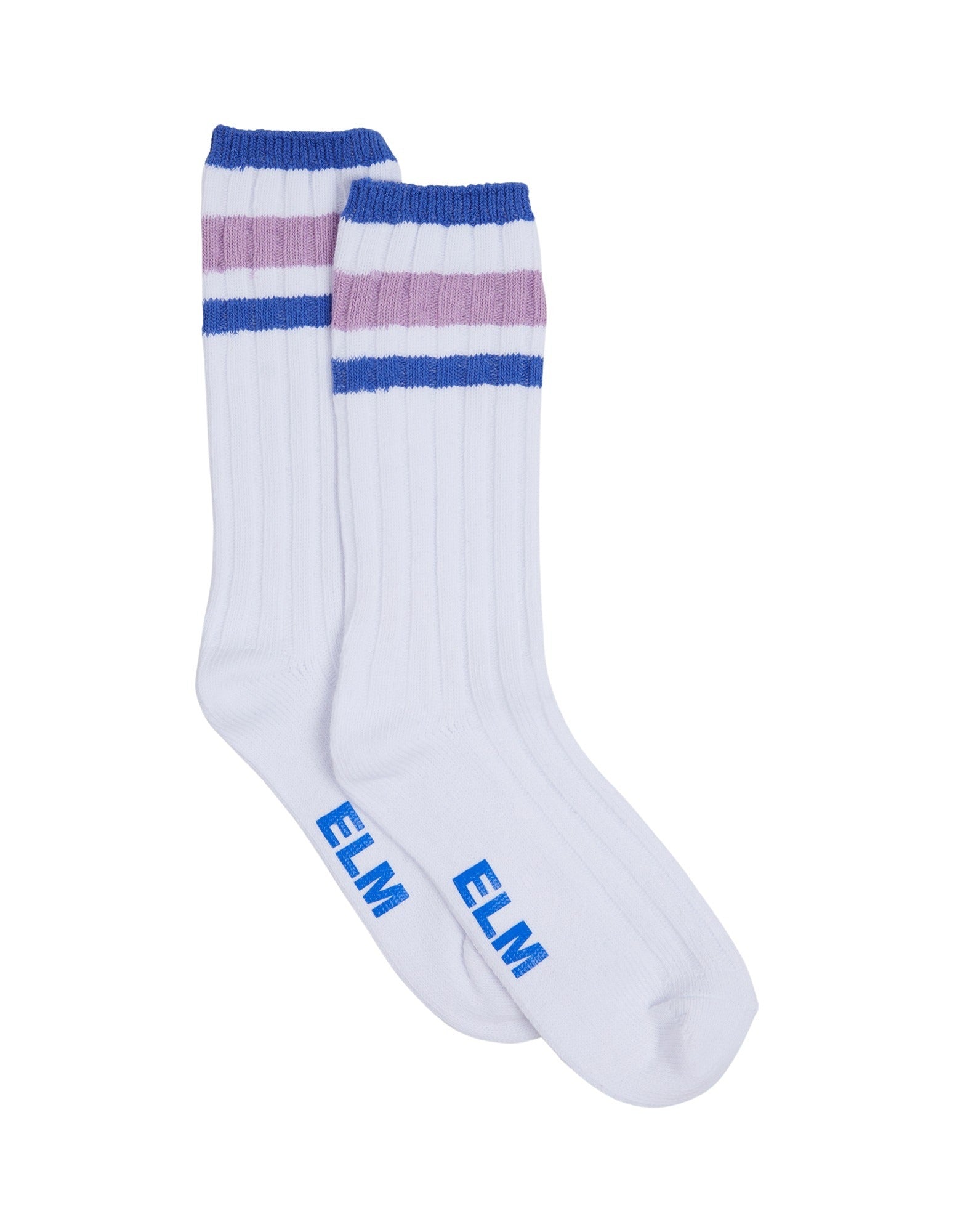 Elm - Collegiate Boot Sock 2 PK - Navy and White