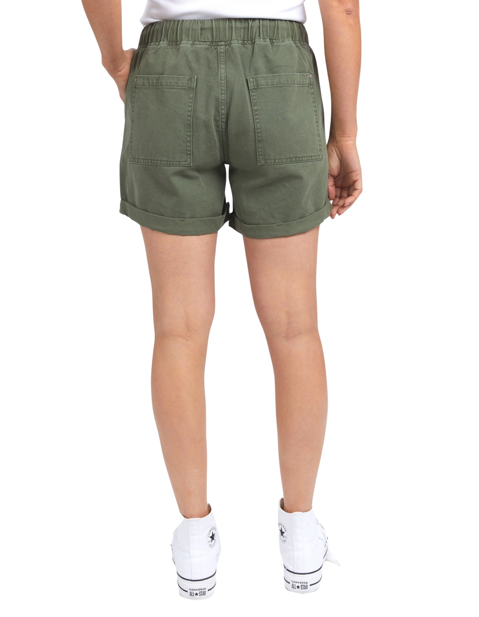 Elm - Emma Denim Short - Khaki