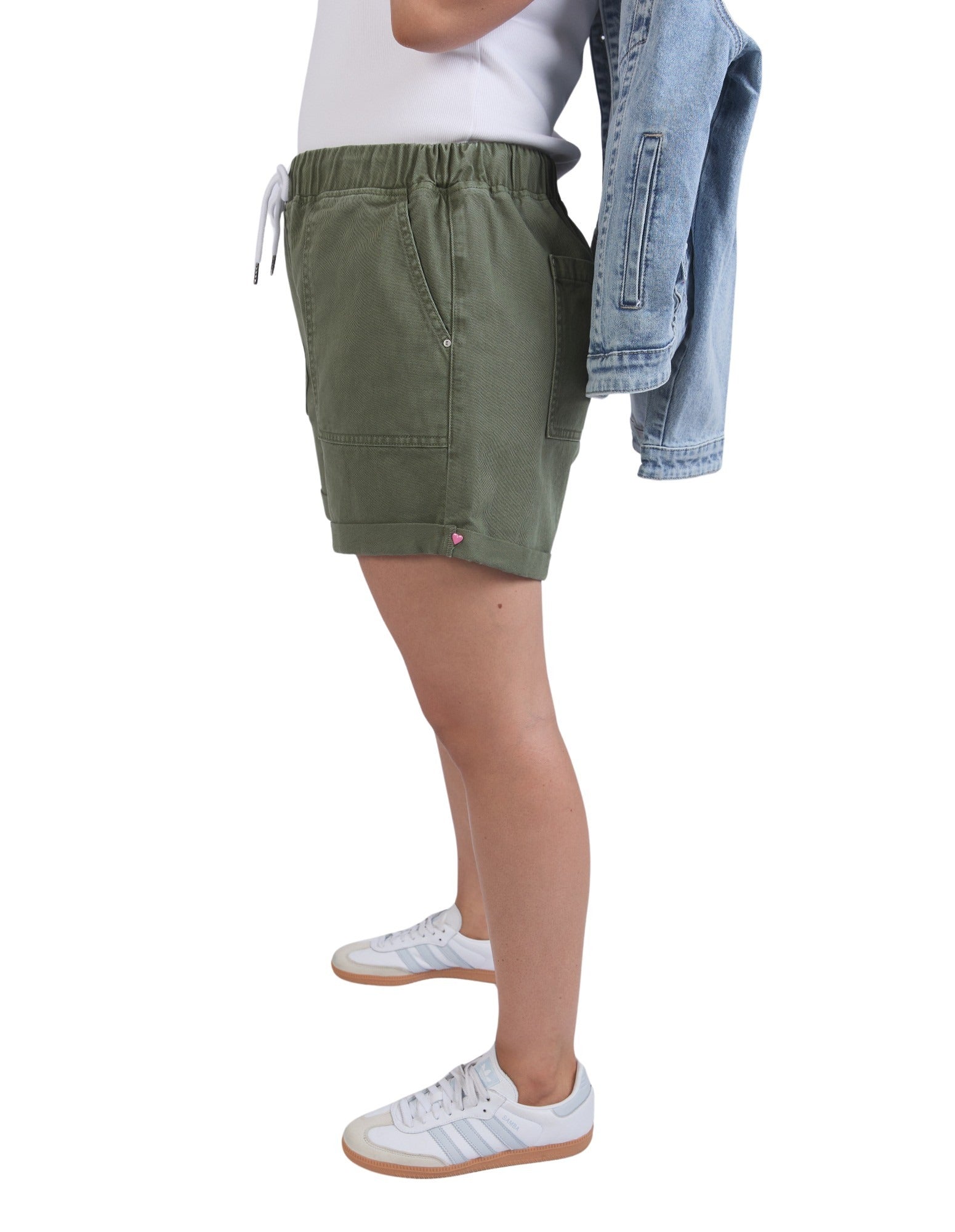 Elm - Emma Denim Short - Khaki