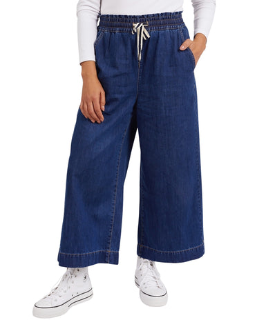 Elm - Greta Wide Leg Pant - Dark Blue