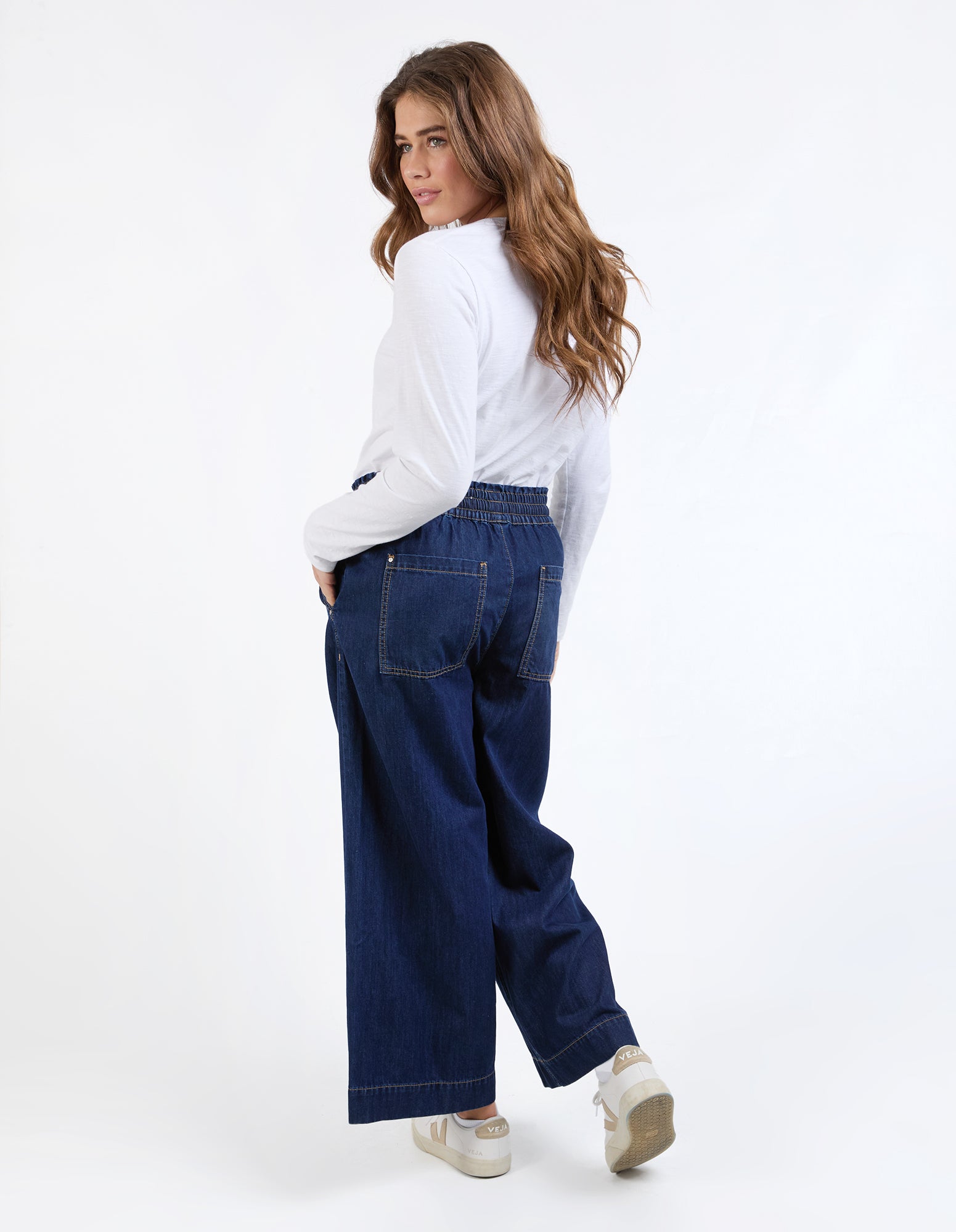 Elm - Greta Wide Leg Pant - Extra Dark Wash