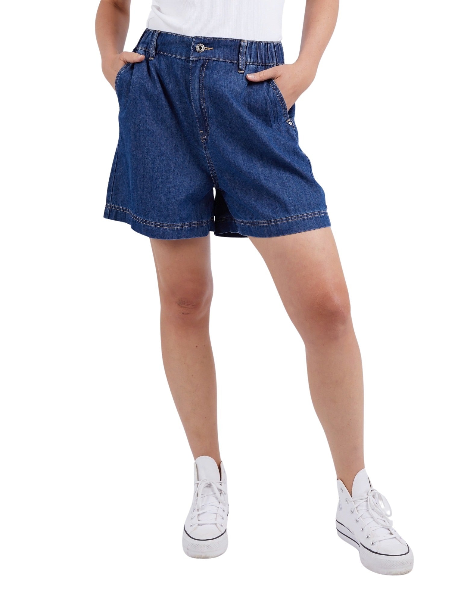 Elm - Matilda Denim Short - Dark Blue