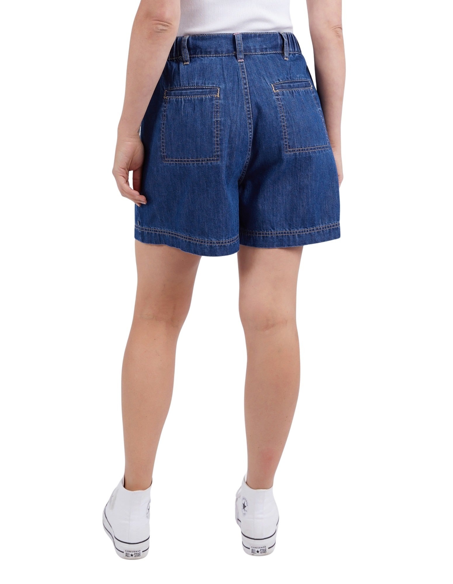 Elm - Matilda Denim Short - Dark Blue