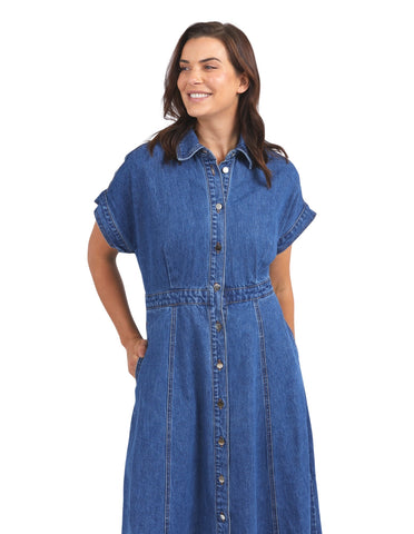 Elm - Aimee Denim Dress - Blue