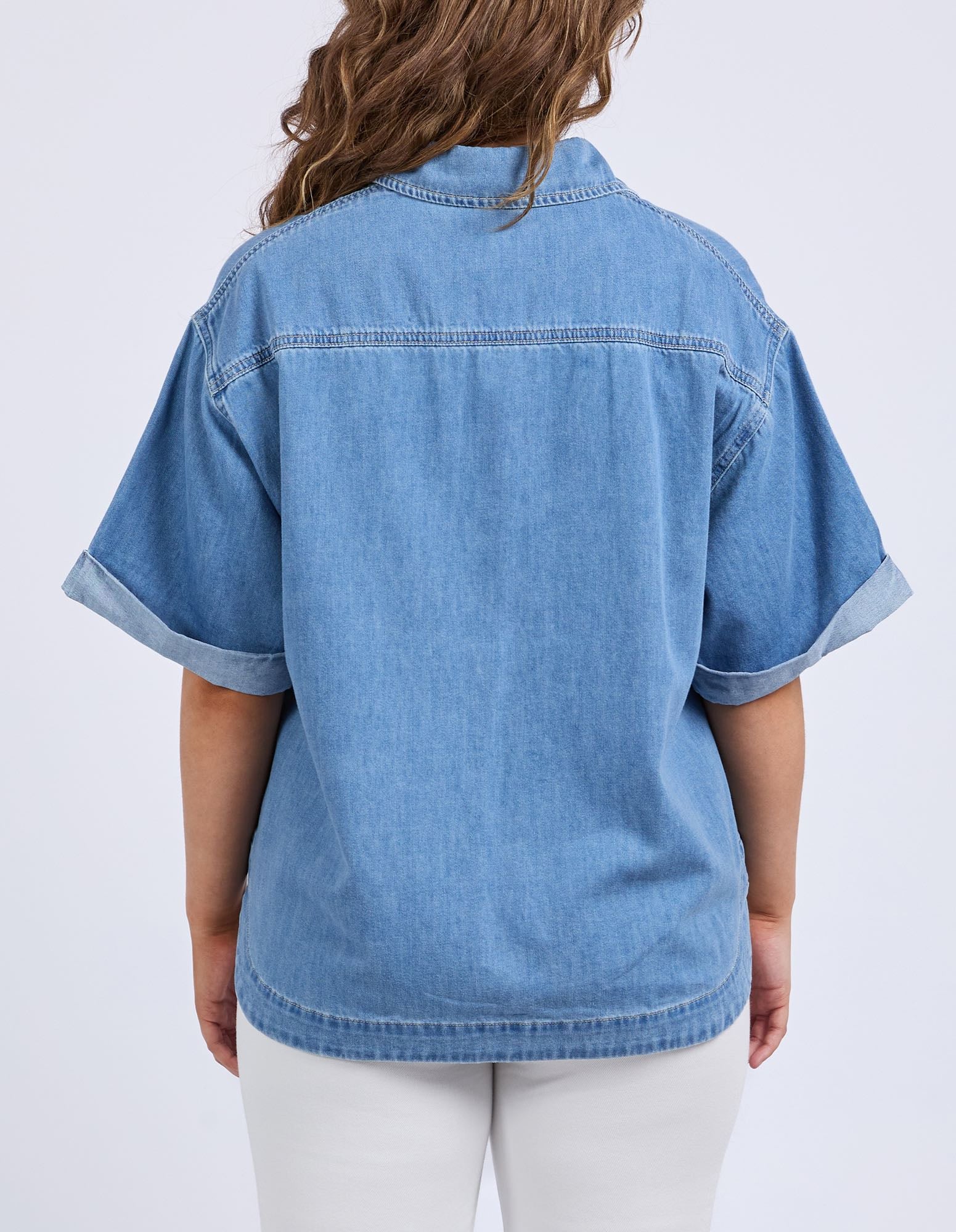 Elm - Annika Short Sleeve Denim Shirt