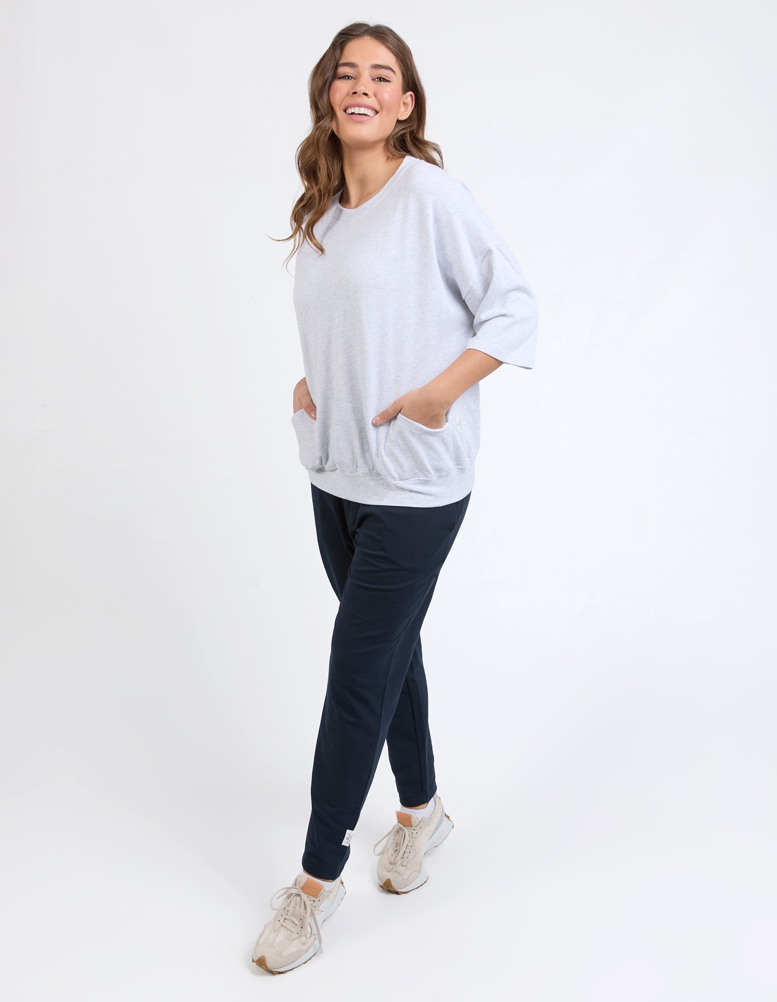 Elm - Mazie Sweat - Grey Marle