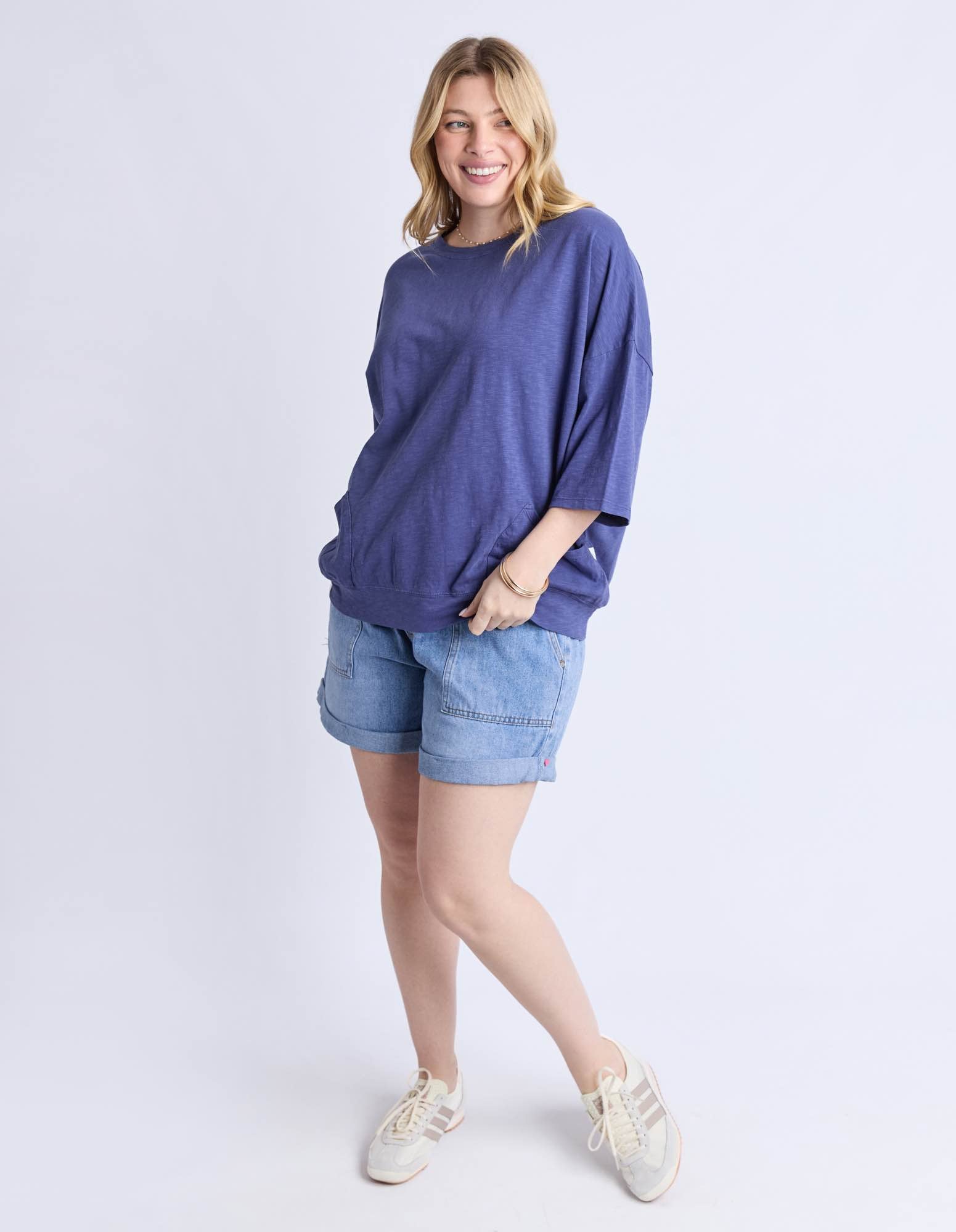 Elm - Mazie Sweat - Vintage Blue - NEW COLOUR!