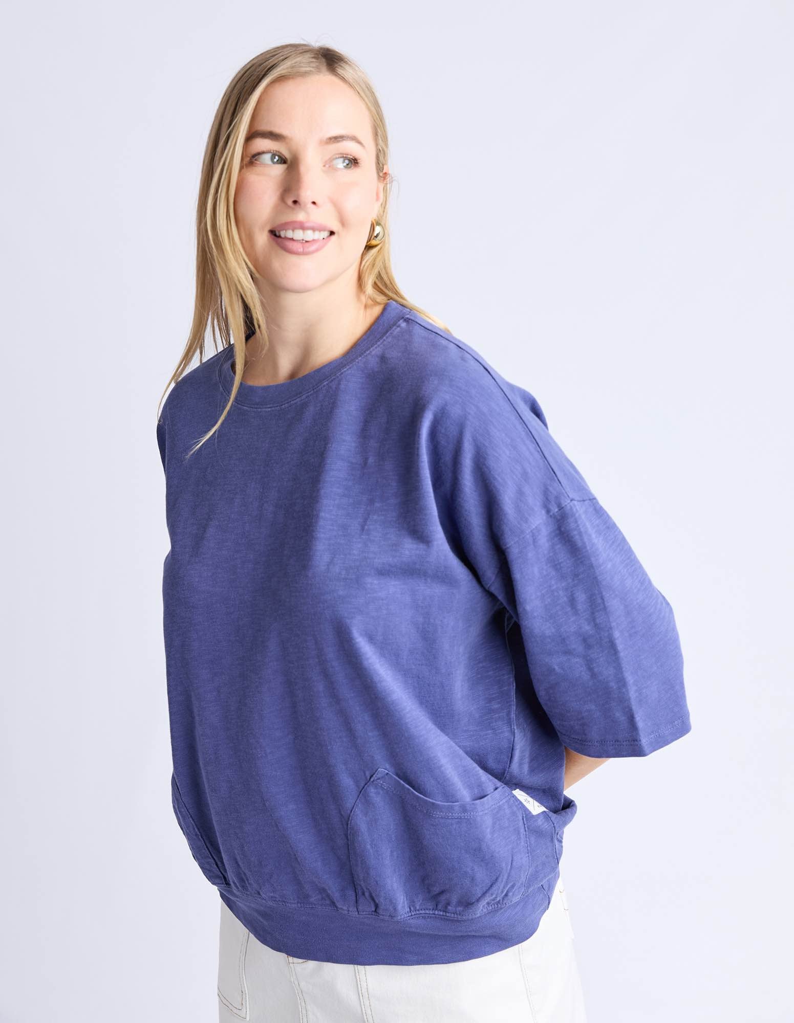 Elm - Mazie Sweat - Vintage Blue - NEW COLOUR!