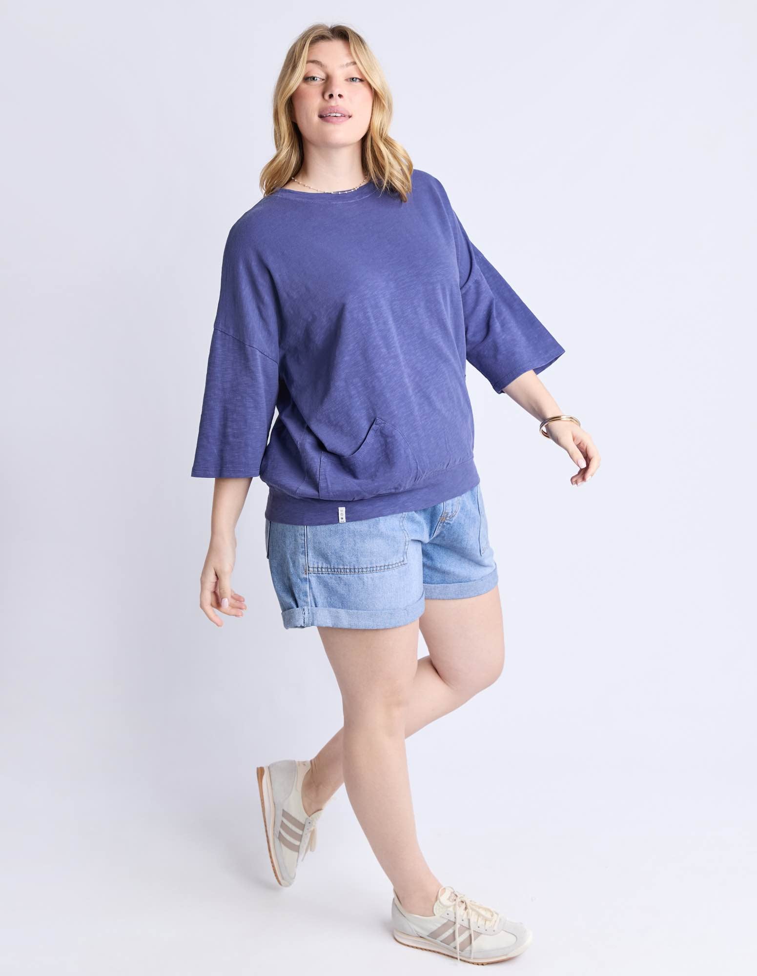Elm - Mazie Sweat - Vintage Blue - NEW COLOUR!