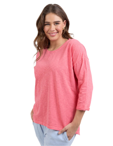 Annie 3/4 Sleeve Cosy Coral
