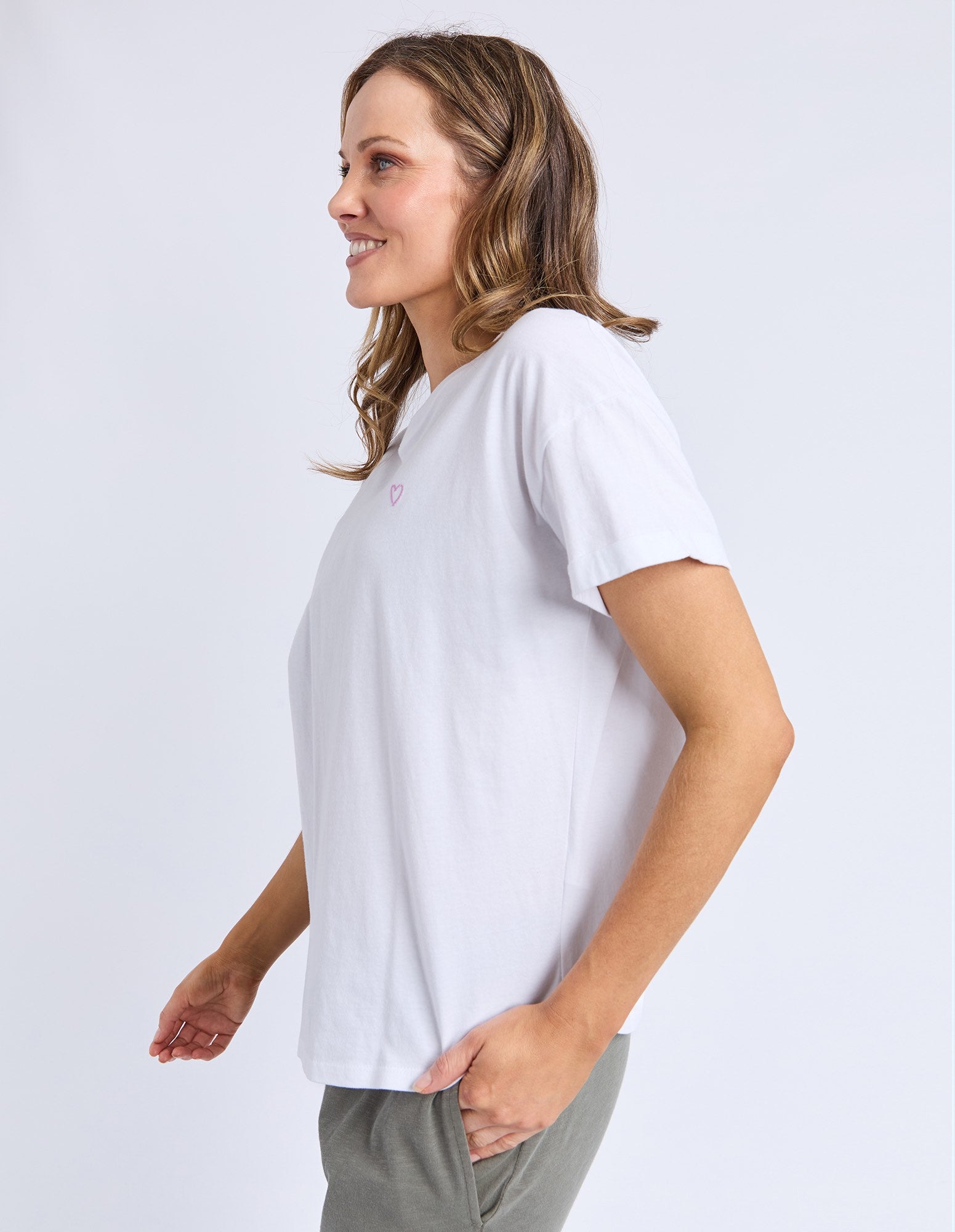 Elm - Halli Short Sleeve Tee - White