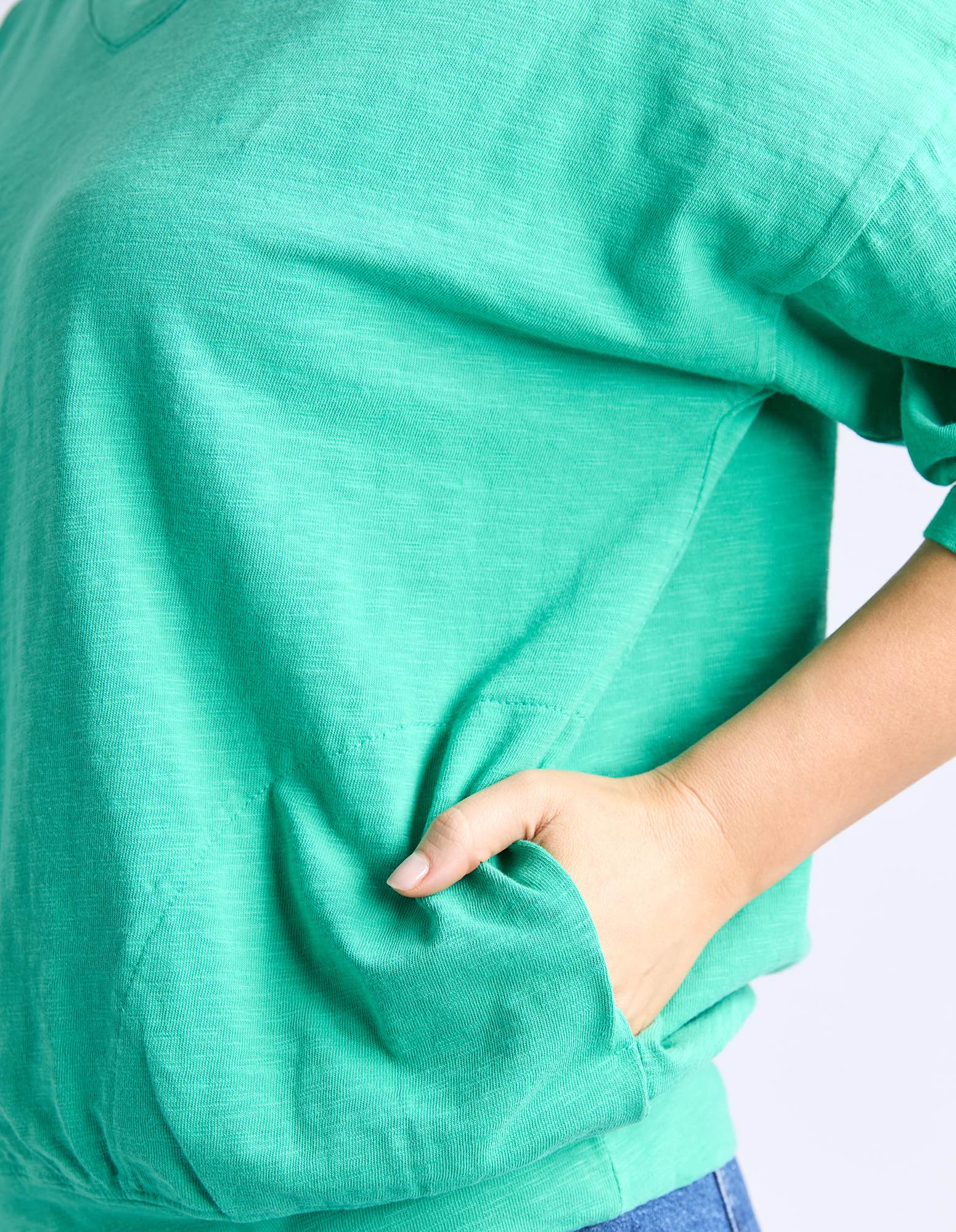 Elm - Mazie Vee Sweat - Gumdrop Green - NEW COLOUR!