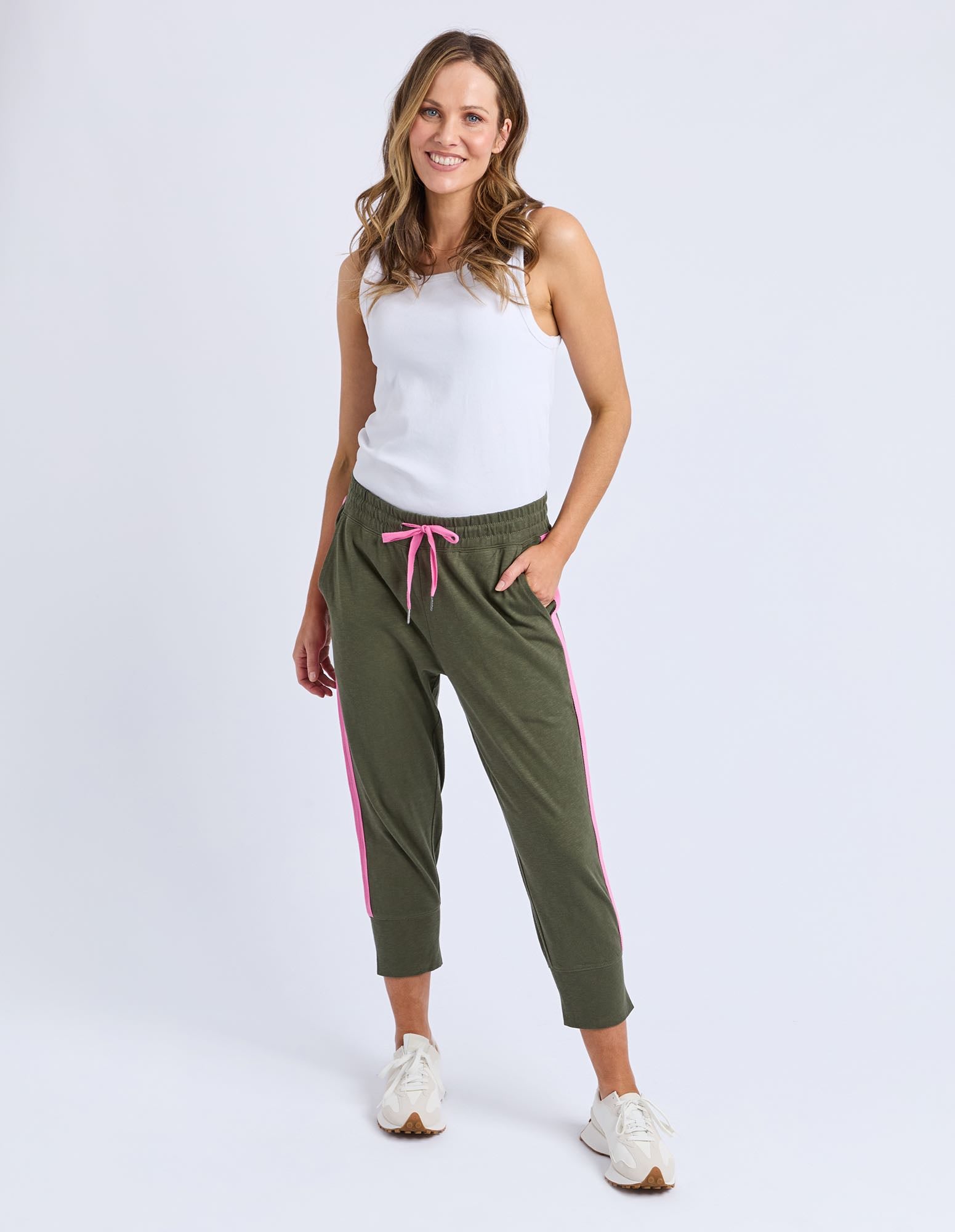Elm - Brunch Pant Side Tape - Clover - Last One Size 10!