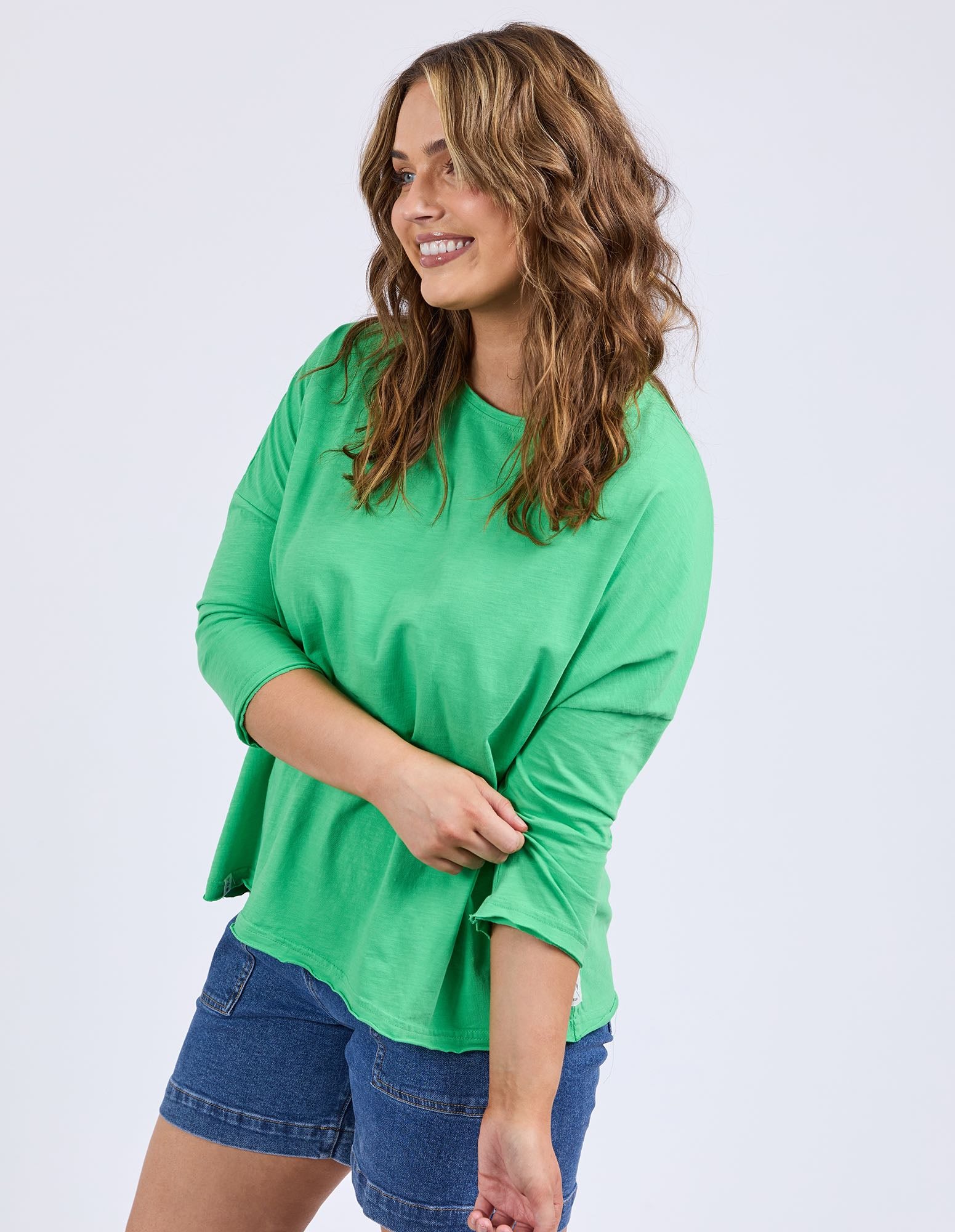 Elm - Anya LS Tee - Spring Green
