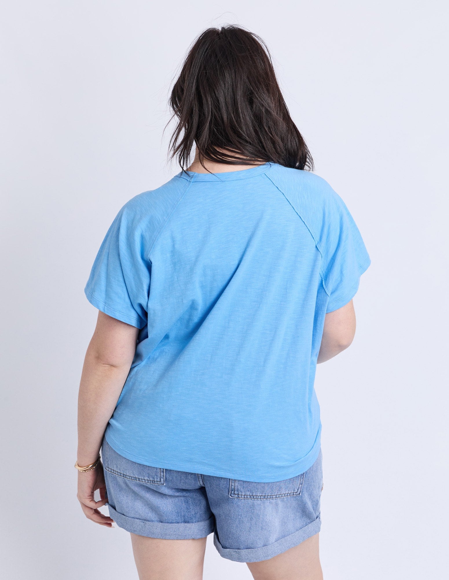 Elm - Shelby Short Sleeve Tee - Azure Blue