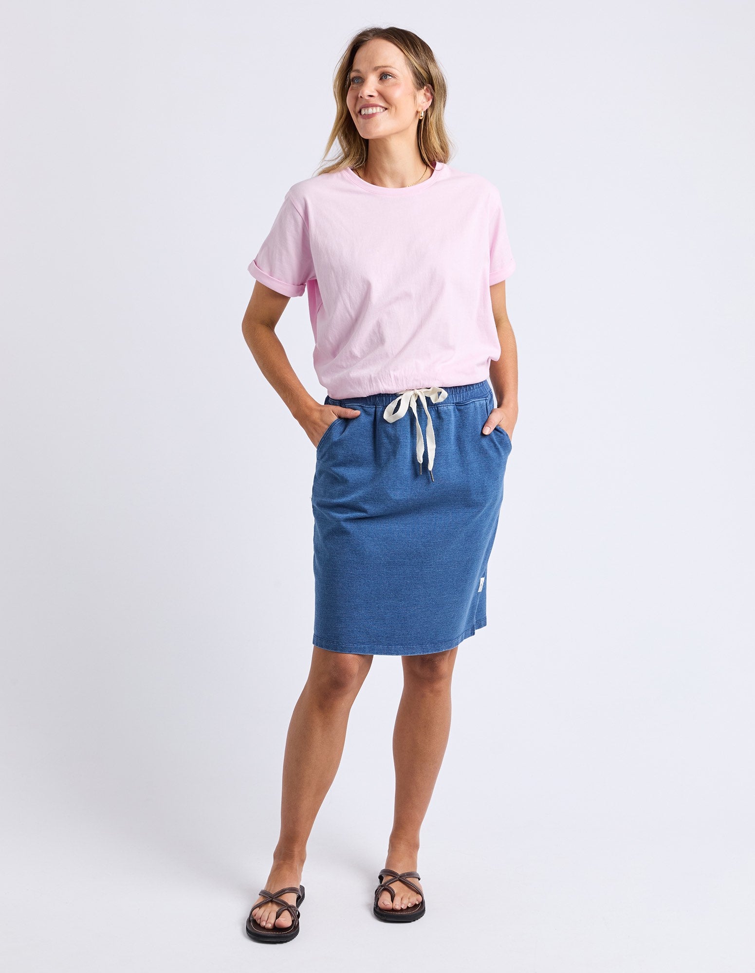 Elm - Rickety Skirt - Blue Denim Look