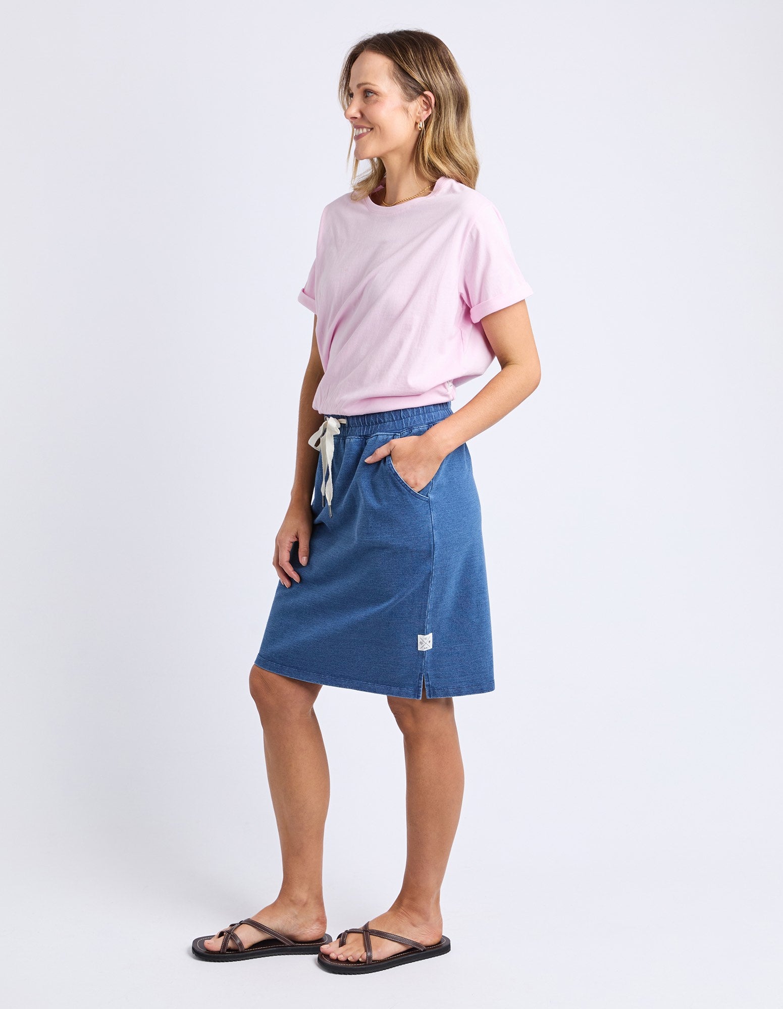 Elm - Rickety Skirt - Blue Denim Look