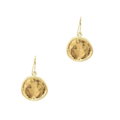 Fabienne Tribe Range - Wax Seal Disc Hook Earrings