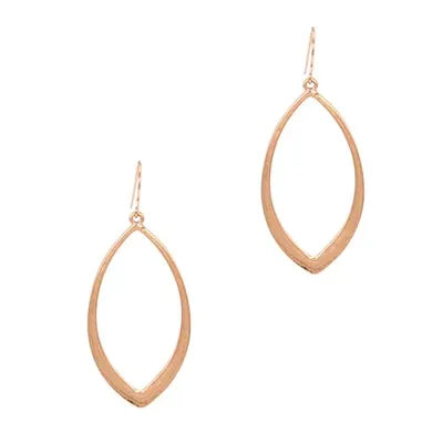 Fabienne - Open Rounded Diamond Hook Earrings