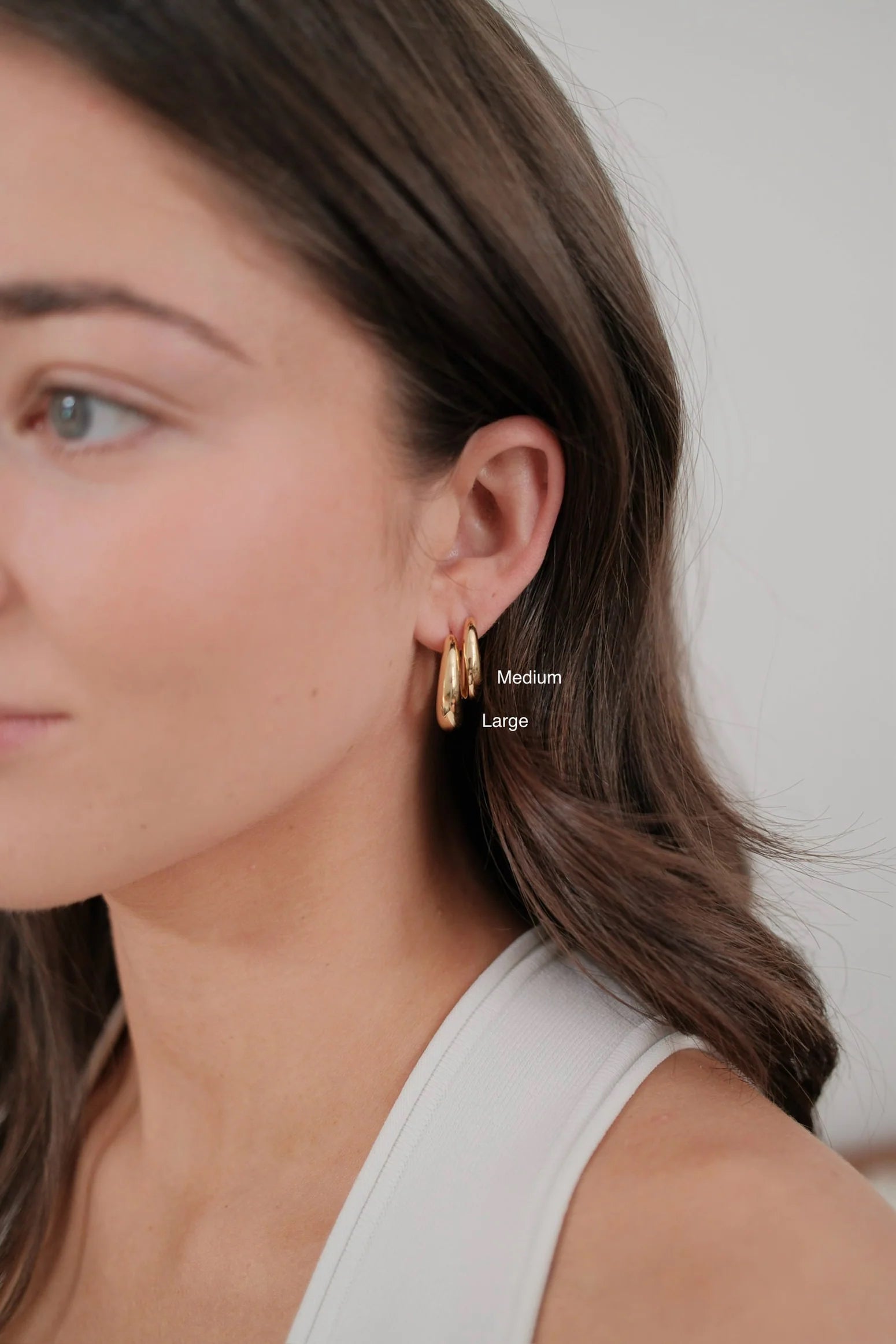 Zafino Cleo Hoop Medium - Gold or Silver