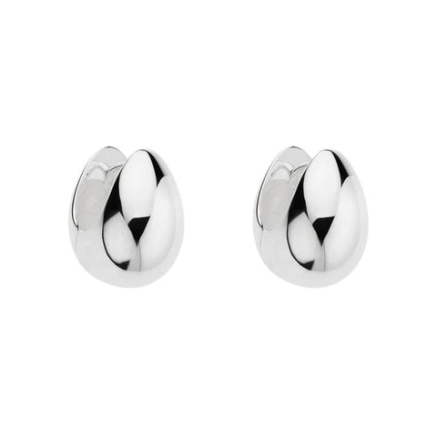 Najo E5530 Mode Silver Huggie Earring