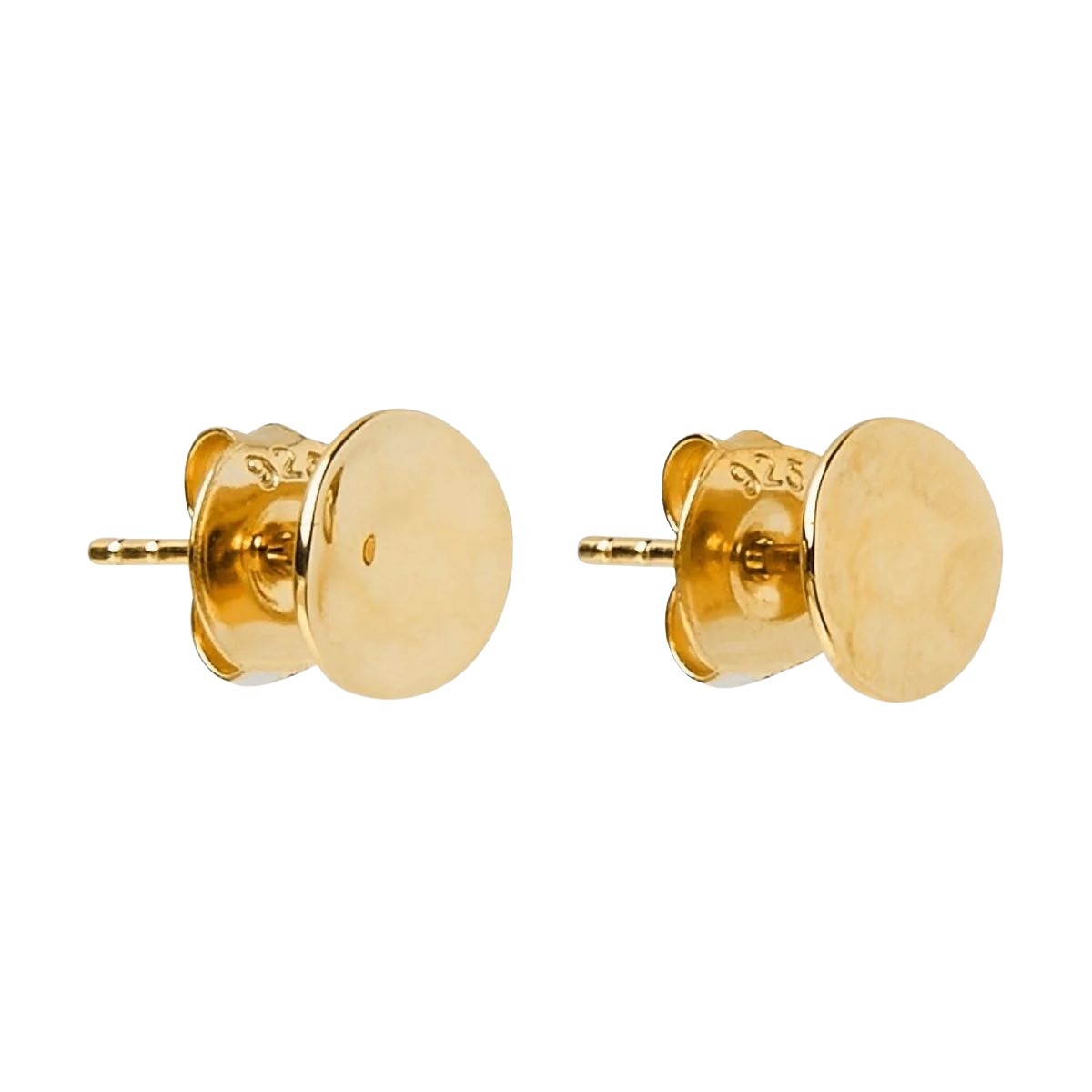 Najo E5569 Double Beat Stud Earrings Gold