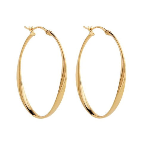 Najo E6954 Cinta Large Gold Earrings