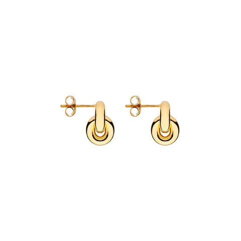 Najo E7043 Embrace Gold Stud Earrings