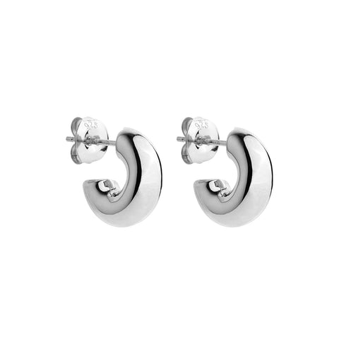 Najo E7072 Moonbow Silver Stud Earrings