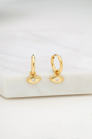Zafino Evil Eye Earring - Gold