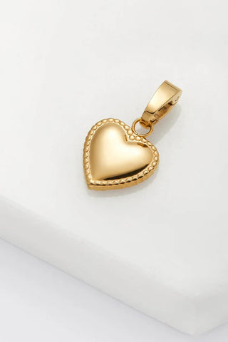 Zafino Heart Charm - Gold or Silver
