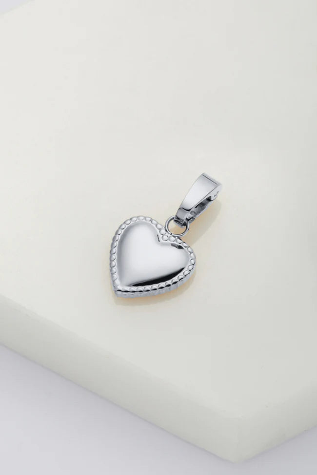 Zafino Heart Charm - Gold or Silver