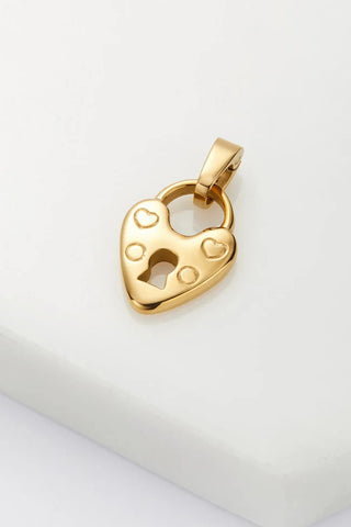Zafino Heart Locket Charm - Gold or Silver