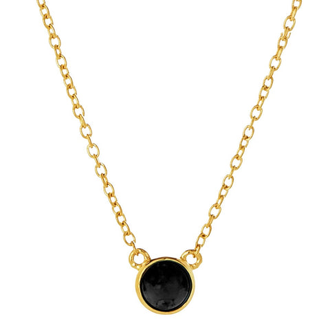 Najo N6539 Heavenly Onyx Necklace Gold