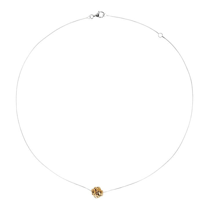 Najo N6824 Nest Two Tone Silver Necklace