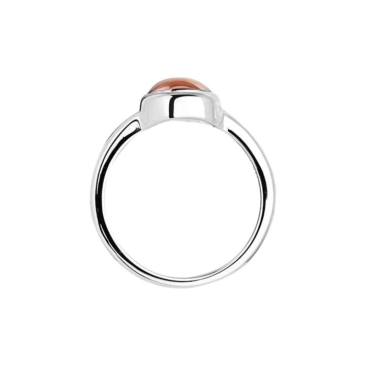 Najo R5911 Rosy Glow Silver + Rose Gold Ring