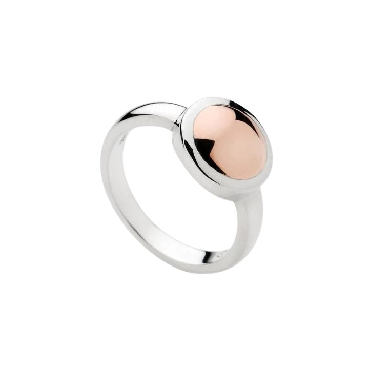 Najo R5911 Rosy Glow Silver + Rose Gold Ring